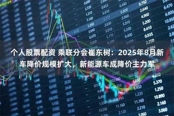 个人股票配资 乘联分会崔东树：2025年8月新车降价规模扩大，新能源车成降价主力军